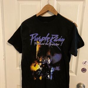 Purple Rain Black T-Shirt